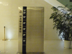 廈門(mén)指示牌制作_樓層指引牌制