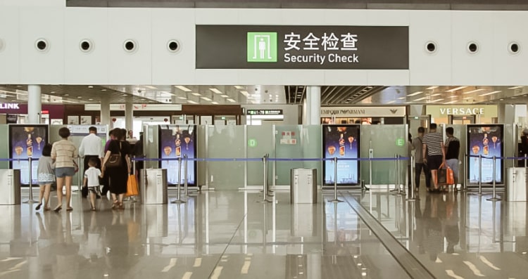 廈門機場廣告投放的三大定位特色，機場廣告示意圖